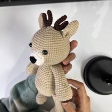 Marifetli Tığım Amigurumi Örgü Geyik Oyuncak / Elişi Oyuncak / Uyku Arkadaşı