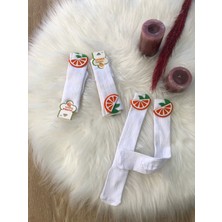 Diamondstar Kız Çocuk 2 Adet Meyve Figürlü 1/5 Yaş Çorap