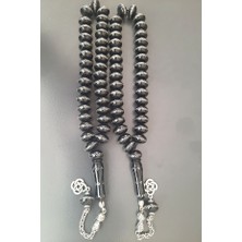 Zenaatkar 8X13 Mm Erzurum Taşhan Işi Gümüş Kakma Oltu Tesbih