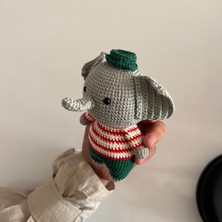 Amigurumi Elişi Fil Oyuncak / Uyku Arkadaşı / Oyun Arkadaşı