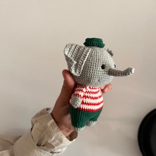 Amigurumi Elişi Fil Oyuncak / Uyku Arkadaşı / Oyun Arkadaşı