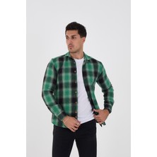 Jack Carısma. Oduncu Ekose Slim Fit Erkek Gömlek