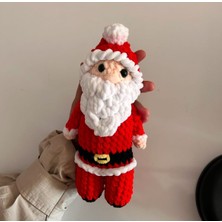 Elişi Örgü Kadife Noel Baba Oyuncak / Amigurumi / Oyun Arkadaşı