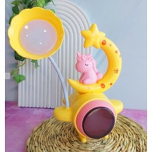 Just Cheap Store Çocuk Odası Ay ve Unicorn Desenli Gece Lambası