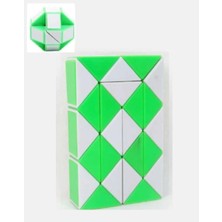 24 Parçalı Yaratıcı Magıc Snake Cube  -Sihirli Yılan Zeka Sabır Küpü - Renk: Yeşil