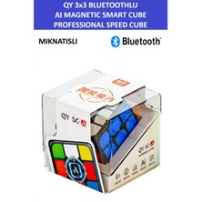 Qy Aı Bluetooth Smart Cube 3x3 Mıknatıslı Manyetik Yapay Zekalı Zeka Küpü - Profesyonel Speed Cube