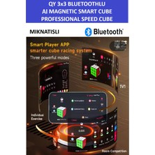 Qy Aı Bluetooth Smart Cube 3x3 Mıknatıslı Manyetik Yapay Zekalı Zeka Küpü - Profesyonel Speed Cube