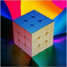 3x3 Profesyonel Kutulu Neon Speed Cube Zeka Sabır Küpü