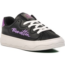 Benetton Siyah-Beyaz Unisex Sneaker