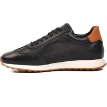Hammer Jack Siyah  Deri Erkek Sneaker