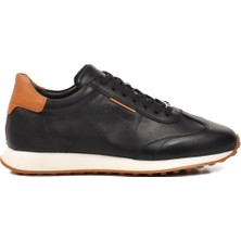 Hammer Jack Siyah  Deri Erkek Sneaker