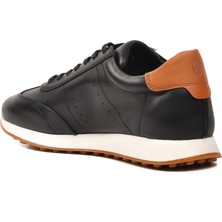 Hammer Jack Siyah  Deri Erkek Sneaker