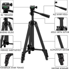 Tripod Kamera Sabitleyici Telefon Sabitleyici 360° 3 Bacaklı Tripot