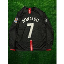 After Party Cristiano Ronaldo Siyah Renk 2008 Sezonu Manchester United Uzun Kol Forma