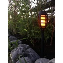 Just Cheap Store Solar Alev Efektli Bahçe Lambası
