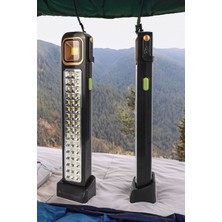 After Times Acil Durum 45 Watt Cob LED + 48 LED Solar Şarjlı Işıldak, Çok Fonksiyonlu Kamp Lambası