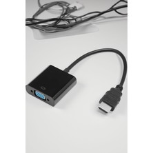 HDMI To VGA Kablo Çevirici, Dönüştürücü, Görüntü Aktarıcı HDVGA015, Kapsama Uygun Çevirici