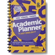 Hakkı Hoca'dan Academic Planner Just English | Yds - Yökdil - Yksdil Motivasyon Ajandası