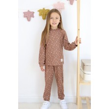 Harika Kids Kız Çocuk Orta Kalınlıkta Baskılı Pijama Takımı