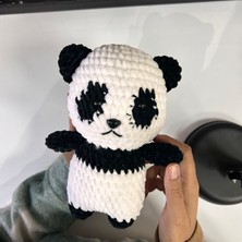 Amigurumi Elişi Kadife Panda / Uyku Arkadaşı