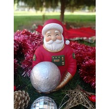 Astronot Noel Baba Biblo, Yılbaşı Noel Baba Heykeli, Merry Christmas, Polyester Heykel