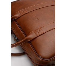 Macbook Organizer Laptop Evrak Çantası 15.6" & 16" Inç Taba