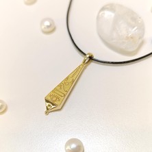 Antik Mısır Hiyeroglif Tablet Kolye 14 Ayar Altın  Hd Videolu