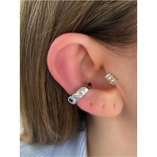 Pinery Jewels Burgu Halka Altın Kaplama Kadın Kıkırdak Küpe