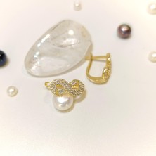 Altın Ofisi Sonsuzluk Küpe 14 Ayar Altın