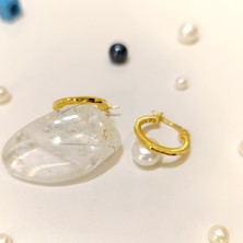 Altın Ofisi 16.6 mm Oluklu Ajda Halka Küpe 22 Ayar Altın