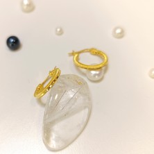 Altın Ofisi 16.6 mm Oluklu Ajda Halka Küpe 22 Ayar Altın