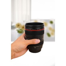 After Times Büyük Boy Sıcak Tutan Kamera Lensi Tipinde Isı Yalıtımlı Bardak