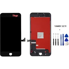 Tkgz - iPhone 7 PLUS Uyumlu Lcd Ekran Dokunmatik  (LW MARKA) SİYAH + TAMİR SETİ