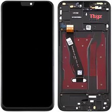 Tkgz - Honor 8x Uyumlu LCD Ekran Dokunmatik Çıtalı Siyah