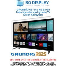 BG Display Grundıg 65'' Inç 165 Ekran Televizyonlar Için Uyumlu Tv Ekran Koruyucu