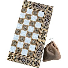 Eser Motif Kaplama Tavla Orta Boy 44 x 44 cm