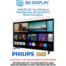 BG Display Phılıps 55'' Inç 140 Ekran Televizyonlar Için Uyumlu Tv Ekran Koruyucu