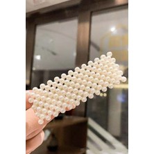 After Times Çıtçıtlı Yan Toka Seti Inci Taşlarla Dizayn Edilmiş Saç Tokası 24 Adet Set Çıtçıtlı Toka