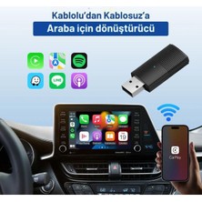 Araç Içi Apple ve Android Cihazlar Için Kablosuz Mini Carplay Adaptörü, Wireless  Çevirici