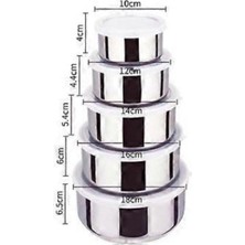 Paslanmaz Çelik Yemek Saklama Kabı Seti