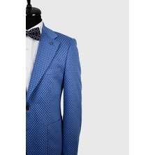 Avvenente Slim Fit Mono Yaka Torba Cep Puantiyeli Ceket