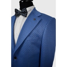 Avvenente Slim Fit Mono Yaka Torba Cep Puantiyeli Ceket
