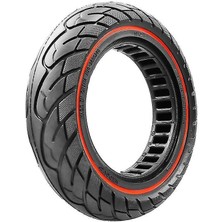 10X2.5 Inç Dolgu Lastik Kırmızı Şeritli Scooter Lastiği
