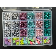 Livza Bijuteri Inci ve Harf Hobi Yapım Seti 24 Gözlü Kutu