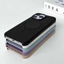 Teknomoda Apple iPhone 15 Pro Kılıf Magsafe Özellikli Parlak Sert Mermer Silikon Kapak