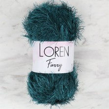 Loren Furry Petrol Mavisi El Örgü İpi- RF039 - 34057