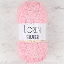 Loren Silver Toz Pembe El Örgü İpi- RS0013 - 34074