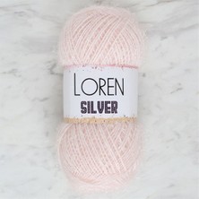 Loren Silver Toz Pembe El Örgü İpi- RS0062 - 34072