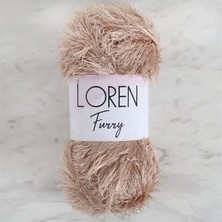 Loren Furry Bej El Örgü İpi- RF053 - 34060