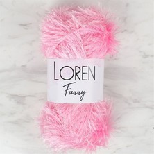 Loren Furry Pembe El Örgü İpi- RF014 - 34049